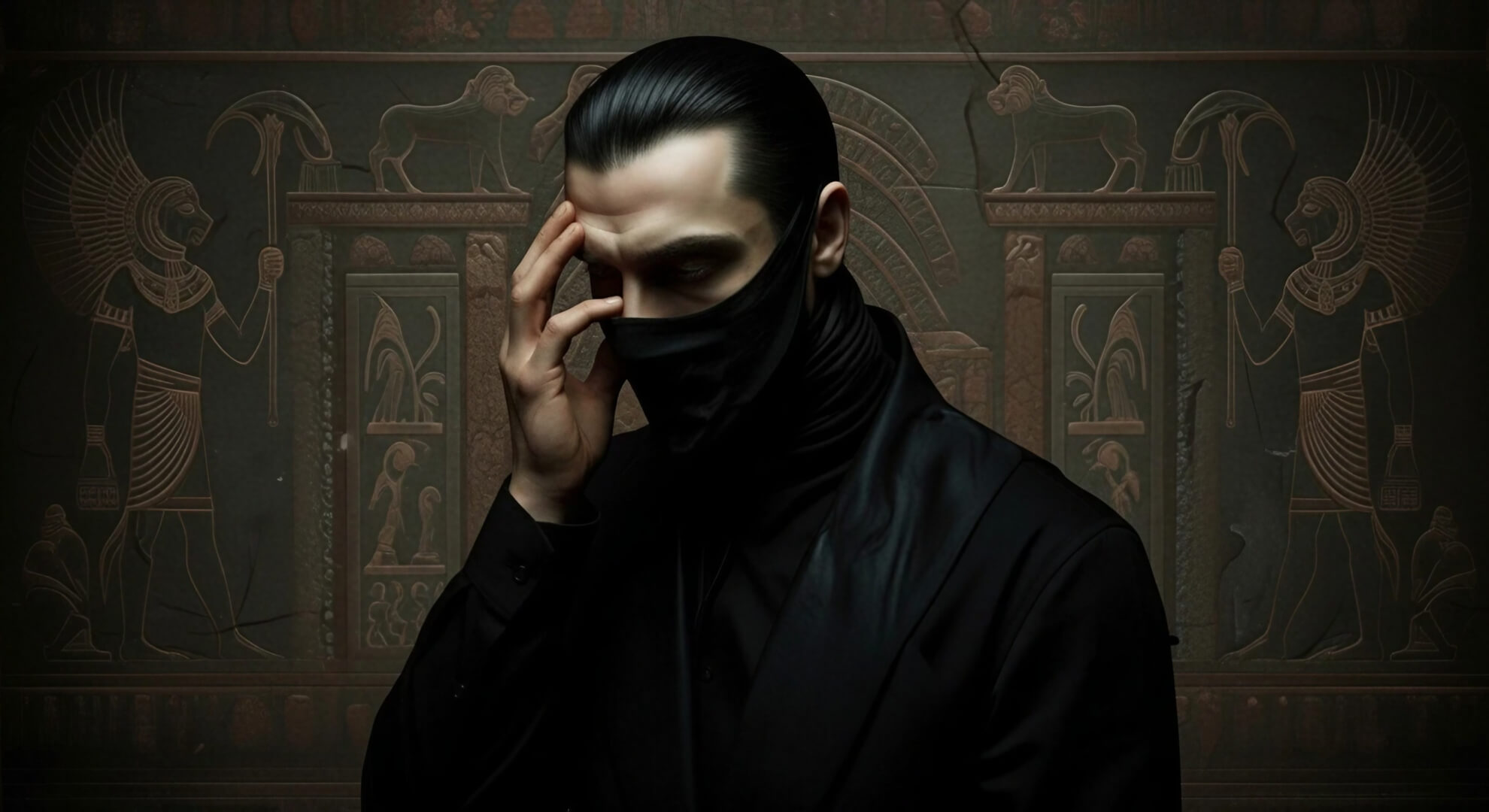 The Inner Antagonist: A Portrait in Shadow and Skin